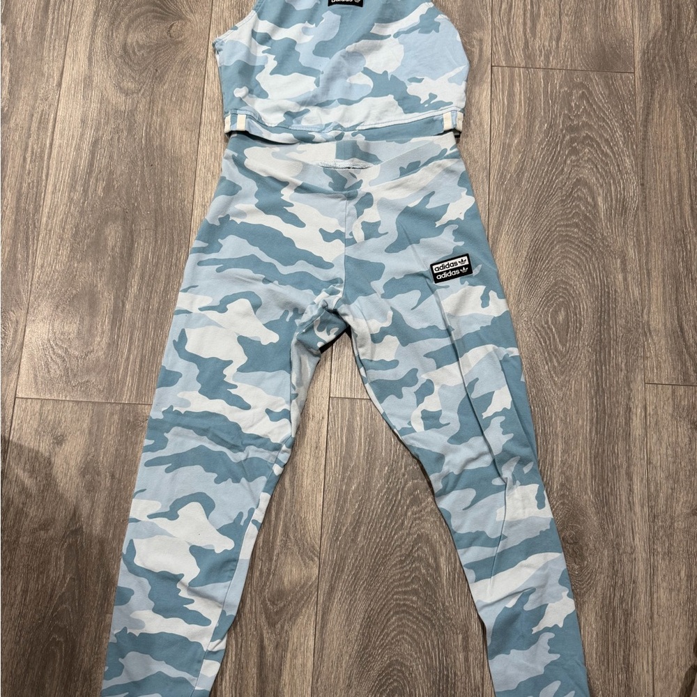 Adidas Light Blue Camouflage Apparel - Picture 2 of 3